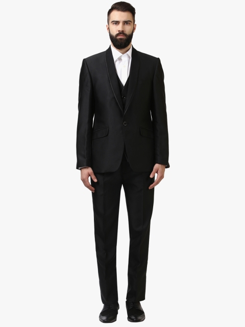 

Raymond Men Black Single-Breasted Formal Suit