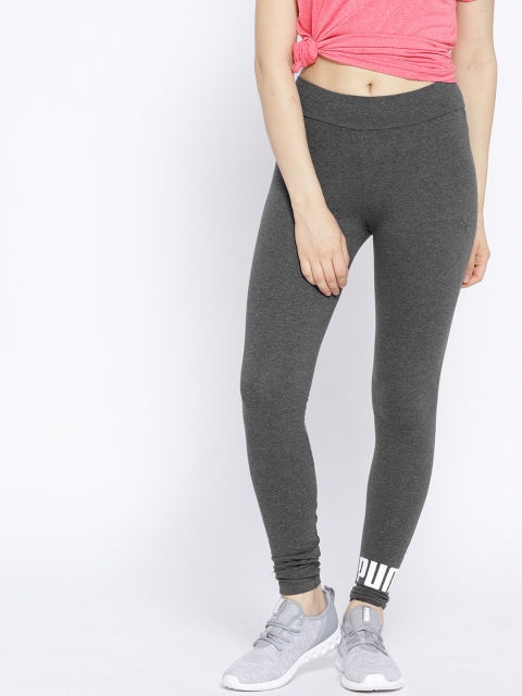 

PUMA Charcoal Printed ESS Logo Tights