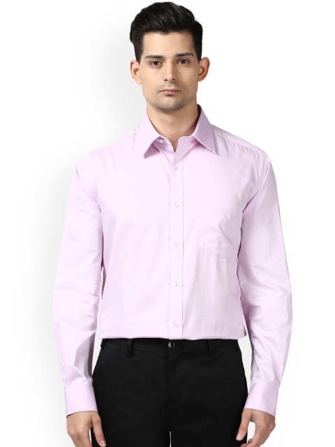 

Park Avenue Men Lavender Regular Fit Solid Formal Shirt