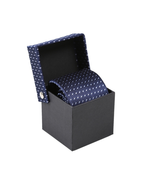

Tossido Blue Woven Design Broad Tie