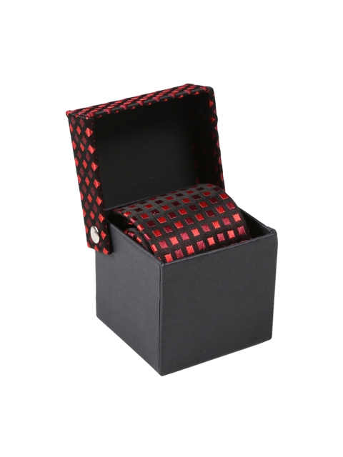 

Tossido Red & Black Checked Broad Tie