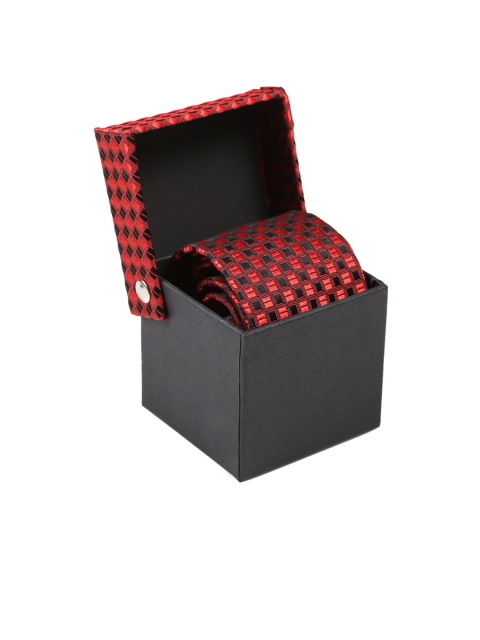 

Tossido Red Checked Broad Tie