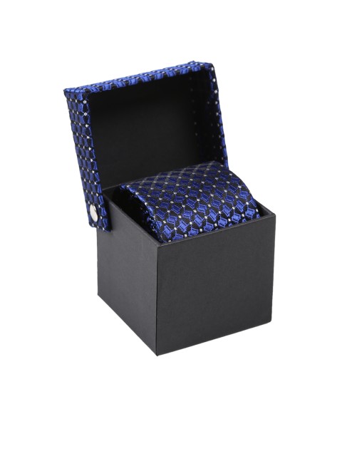 

Tossido Blue Woven Design Broad Tie