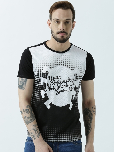 

Marvel by Wear Your Mind Men Black Printed Round Neck T-shirt