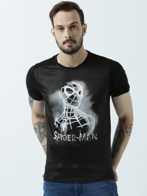 

Marvel by Wear Your Mind Men Black Printed Round Neck T-shirt