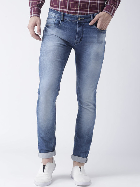 

Hangup Men Blue Slim Fit Mid-Rise Clean Look Stretchable Jeans