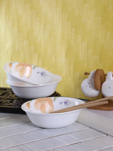 

Corelle White 6-Pieces Printed Glass Bowls Set