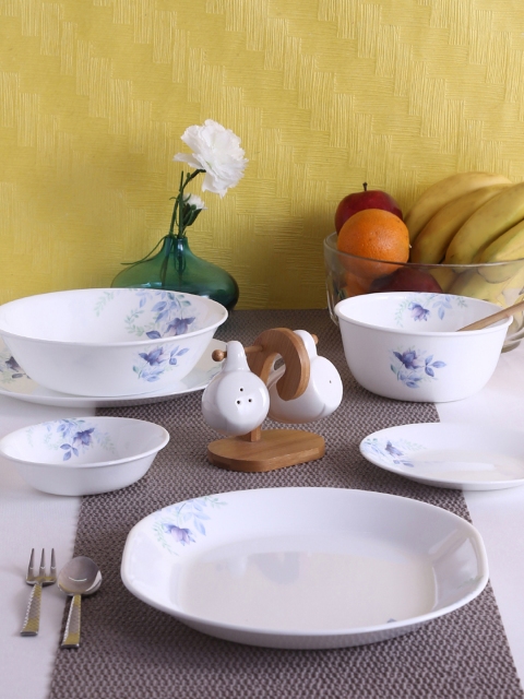 

Corelle White Printed Glass Dinner Set