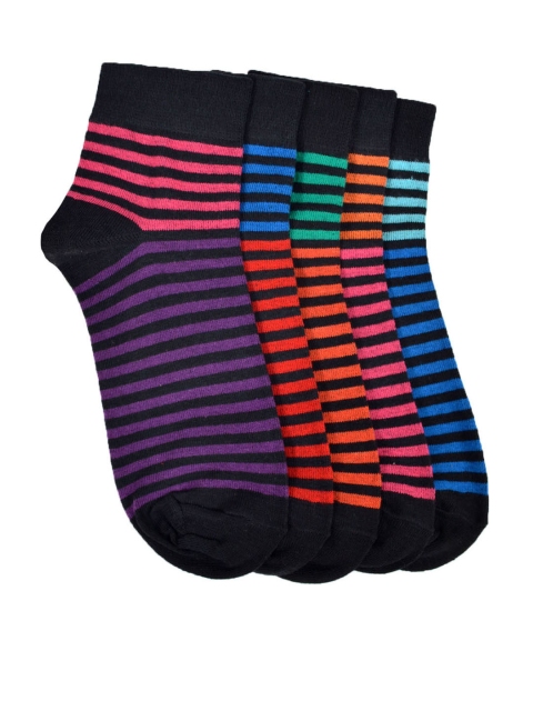 

MARC Pack of 5 Ankle-Length Socks, Multi