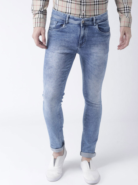 

Hangup Men Blue Slim Fit Mid-Rise Clean Look Stretchable Jeans