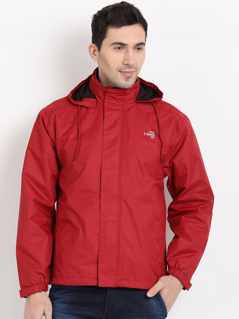 

t-base Red Rainware Hooded Jacket