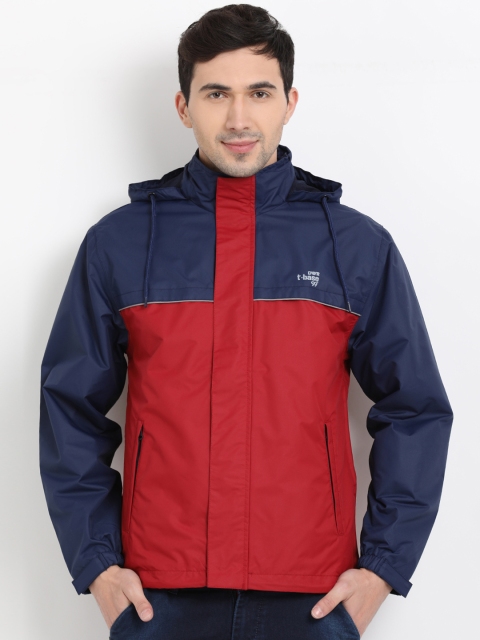 

t-base Red & Navy Blue Rainware Hooded Jacket