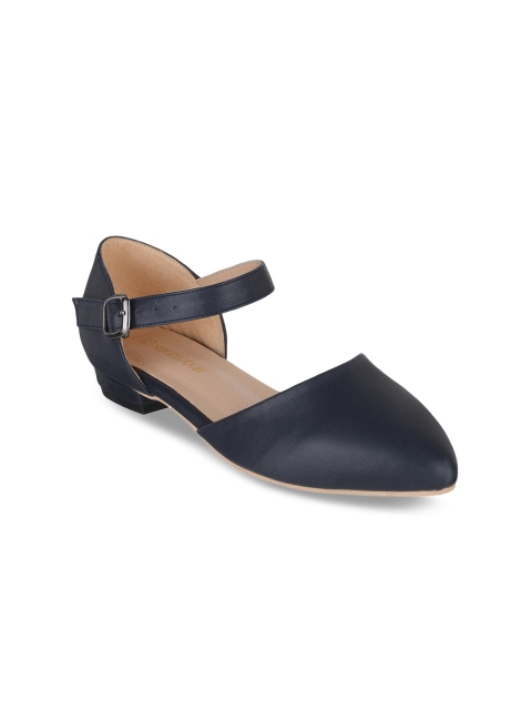 

SHUZ TOUCH Women Black Solid Synthetic Ballerinas