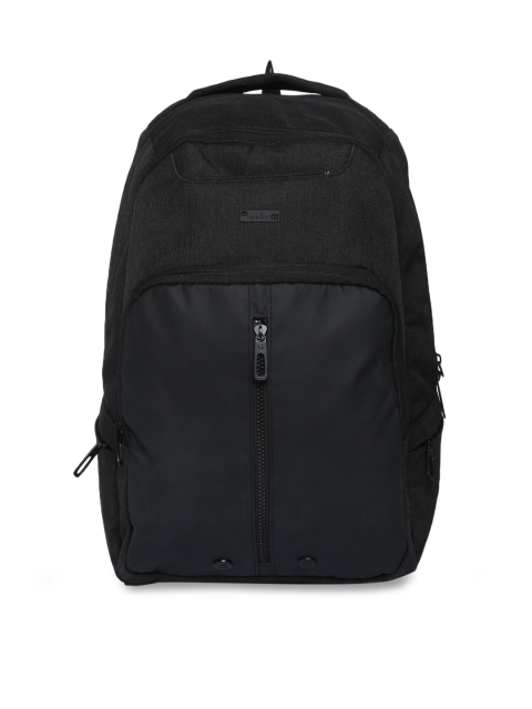 

United Colors of Benetton Unisex Black Solid Backpack