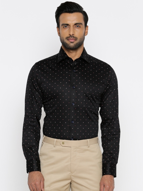 

Raymond Men Black Printed Contemporary Regular Fit Casual Shirt
