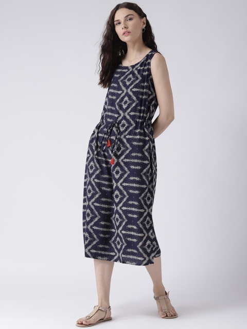 

pinwheel Women Navy Blue Printed A-Line Dress