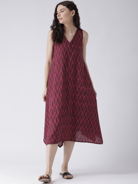 

pinwheel Women Red Printed A-Line Dress