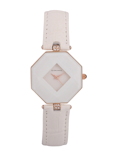 

GIORDANO Women White Analogue Watch