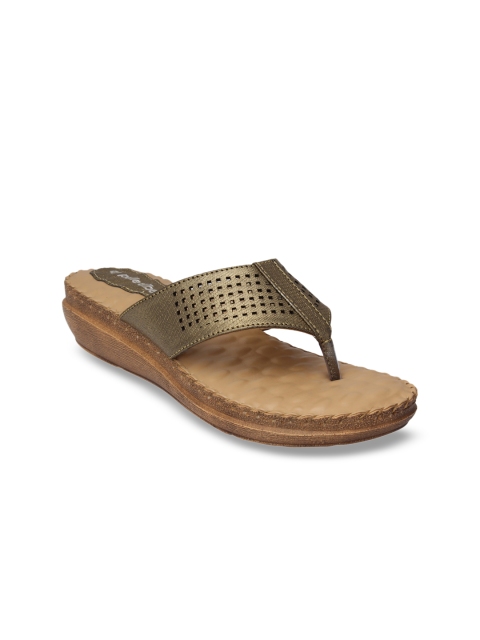 

pelle albero Women Gunmetal-Toned Solid Sandals, Metallic