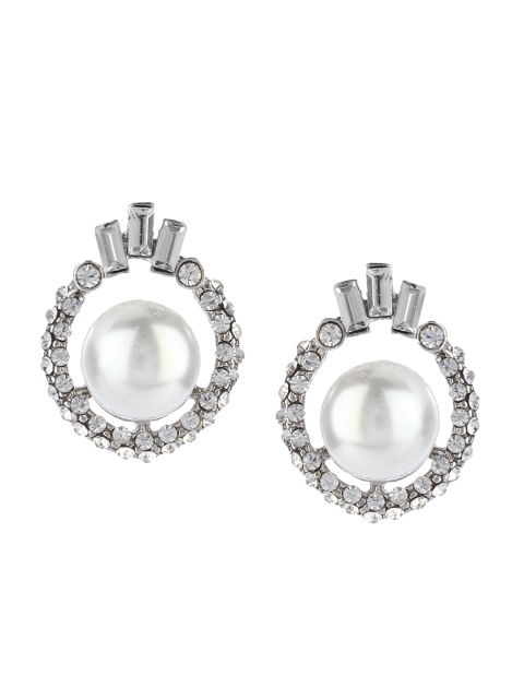

Kazo Women White Contemporary Studs
