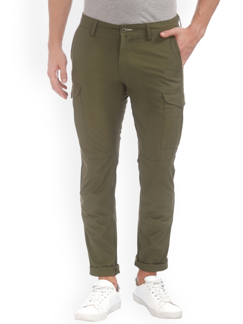 

GANT Men Olive Green Slim Fit Solid Chinos