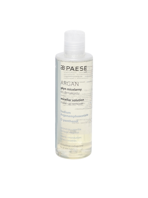 

Paese Cosmetics Argan Micellar Solution Makeup Remover, Transparent
