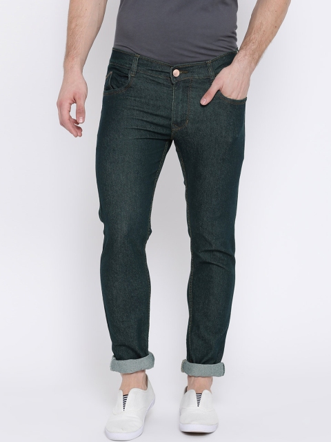 

Teesort Men Green Slim Fit Mid-Rise Clean Look Stretchable Jeans