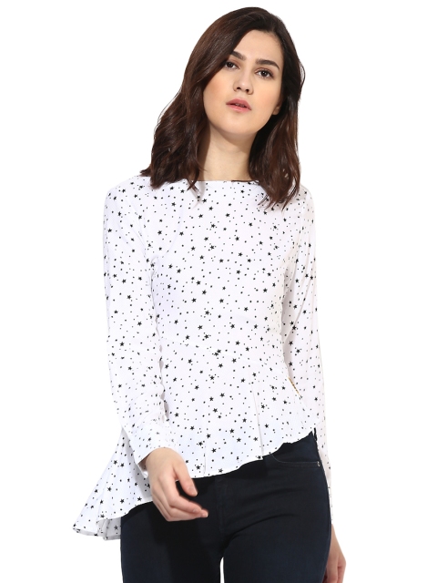 

Magzayra Women White Printed Top