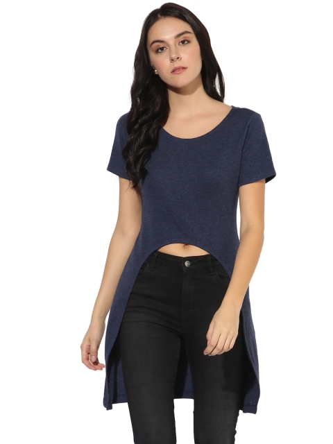 

Magzayra Blue Solid Tunic