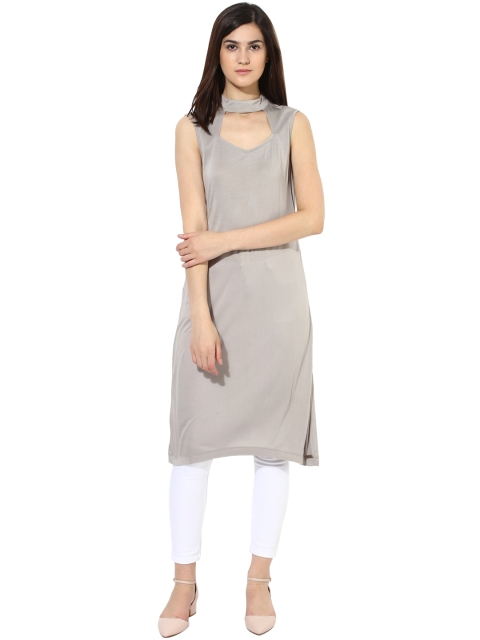 

Magzayra Grey Solid Tunic