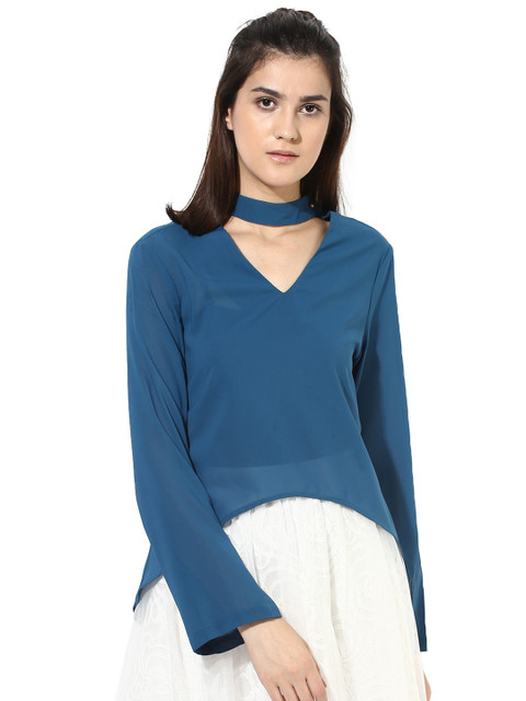 

Magzayra Women Blue Solid Top
