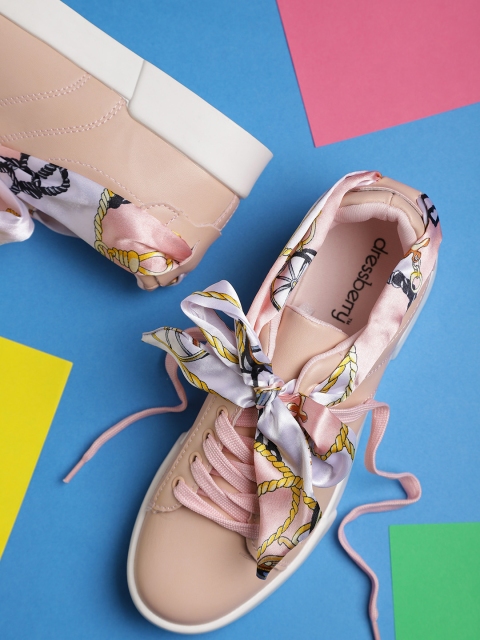 

DressBerry Women Pink Sneakers