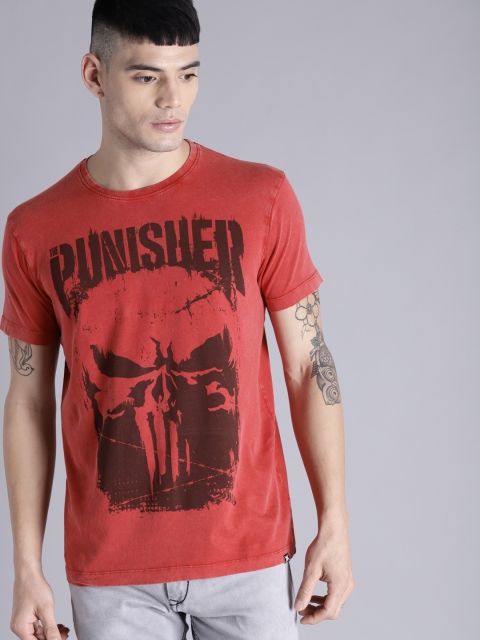 

Kook N Keech Marvel Men Red Printed Round Neck T-shirt