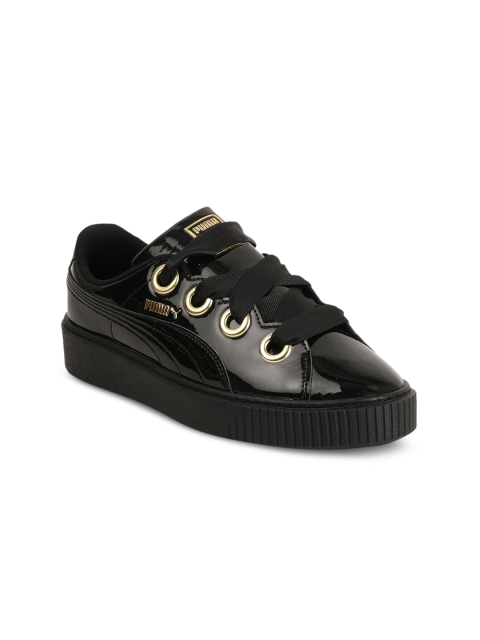 

Puma Women Black Patent Wn s Sneakers