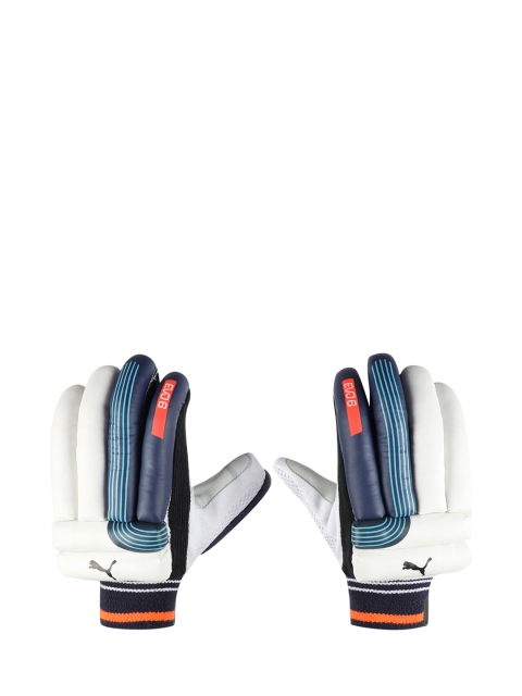 

Puma Men Blue & White EVO 6 Batting Gloves