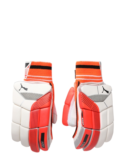 

Puma Men Orange & White EVO 4 Batting Gloves