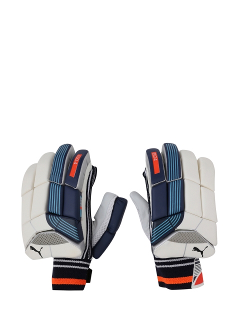 

Puma Men Blue & White EVO 4 Batting Gloves