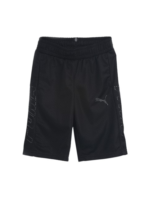 

Puma Boys Black Solid Regular Fit Sports Shorts