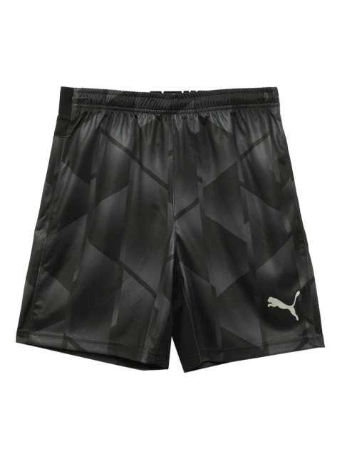 

Puma Boys Black Printed Regular Fit Sports Shorts