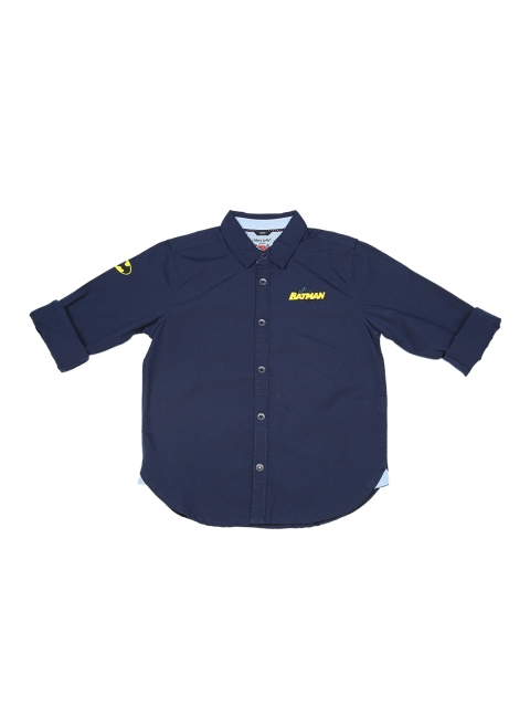 

Allen Solly Junior Boys Navy Blue Regular Fit Solid Casual Shirt