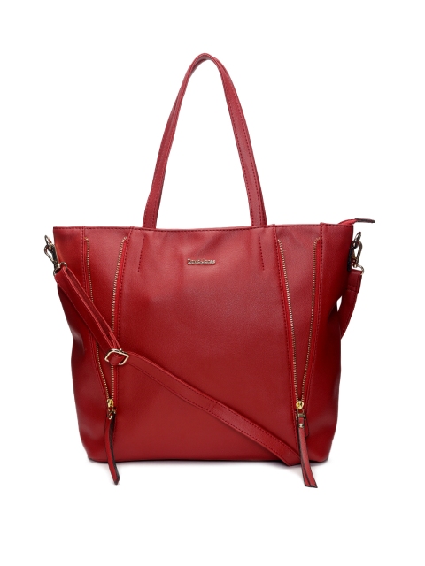

David Jones Red Solid Shoulder Bag