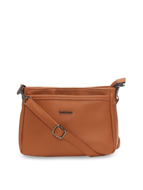 

David Jones Women Brown Solid Sling Bag