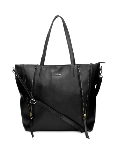 

David Jones Black Solid Shoulder Bag