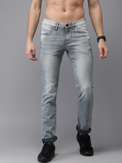 

Flying Machine Men Grey Skinny Fit Mid-Rise Clean Look Stretchable Jeans