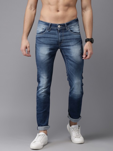

Flying Machine Men Blue Skinny Fit Mid-Rise Clean Look Stretchable Jeans