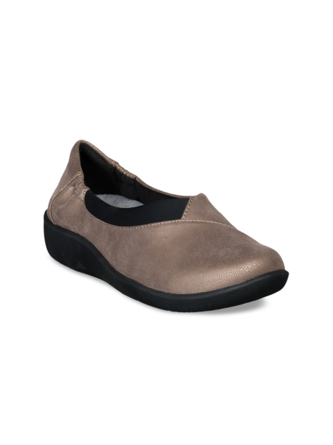 

Clarks Women Copper-Toned Sneakers