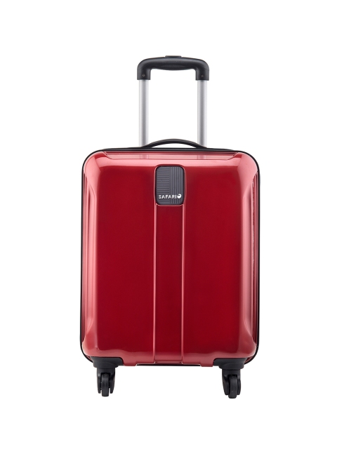 

Safari Unisex Red Anti-Scratch Small Trolley Suitcase