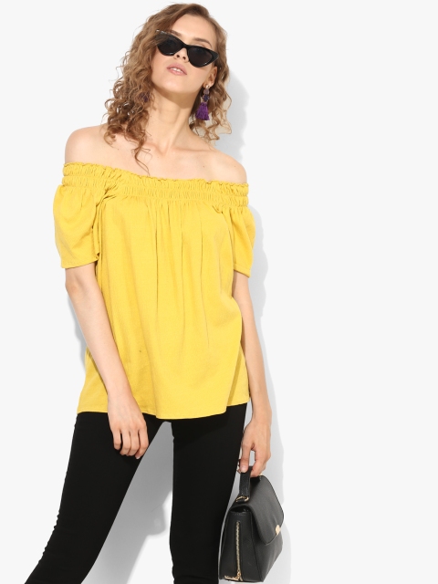 

Marks & Spencer Women Yellow Solid A-Line Top