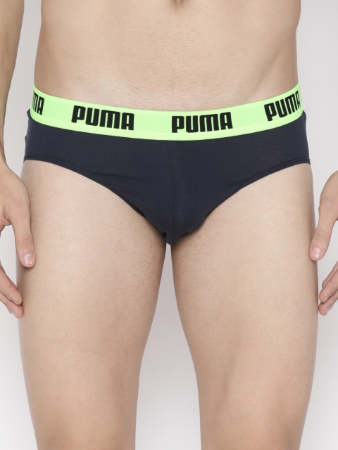 

Puma Men Navy Blue Colourblocked Brief IN91881602