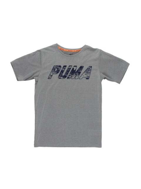 

Puma Boys Grey Solid Round Neck T-shirt